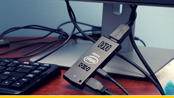 Convert your hdmi tv monitor into pc using intel compute stick