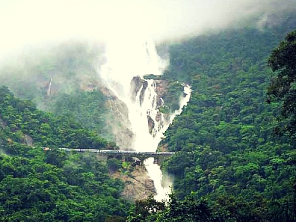 Dudhsagar Falls Beautiful Place in India