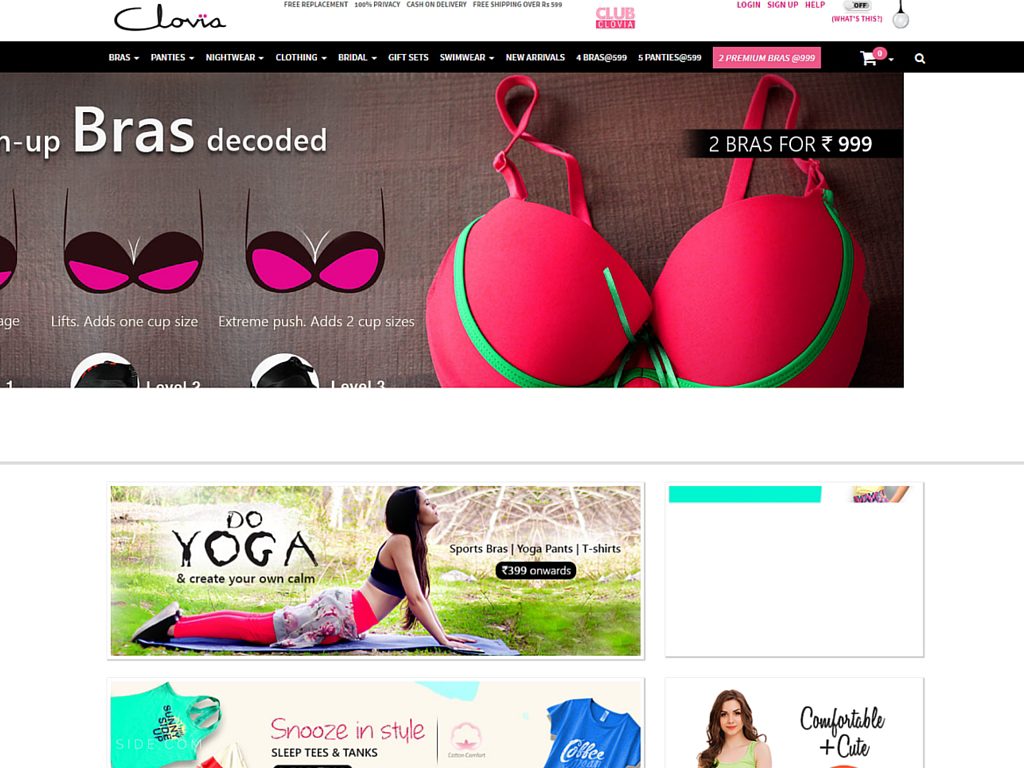 Lingerie Online Shopping in India