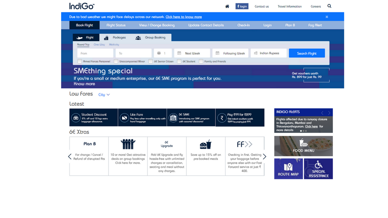 Indigo Flight Booking 