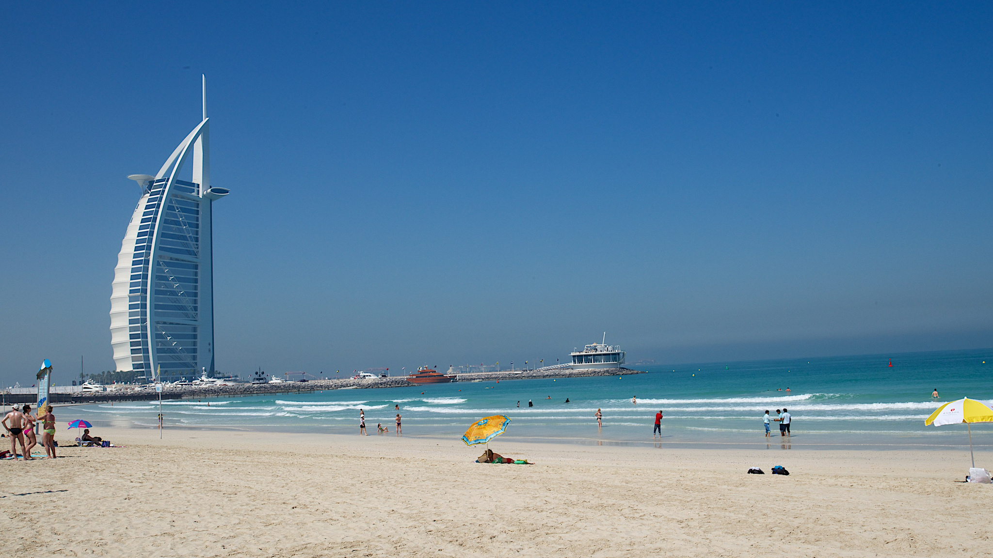 Дубай марина бич пляж - фото