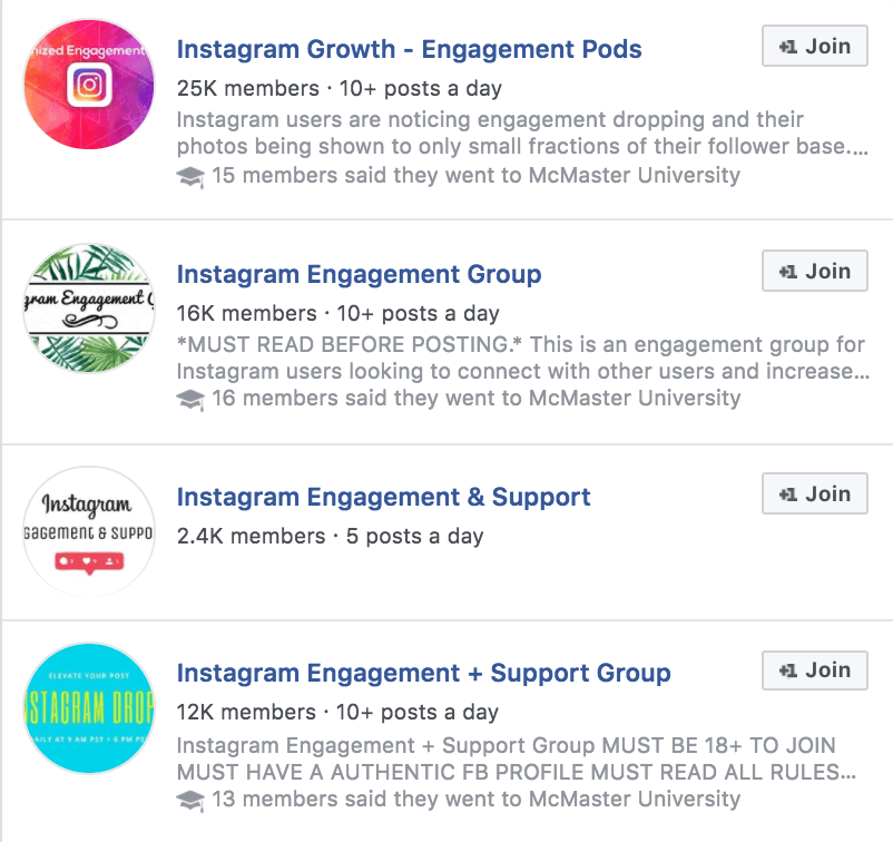 Join Instagram Engagement Groups