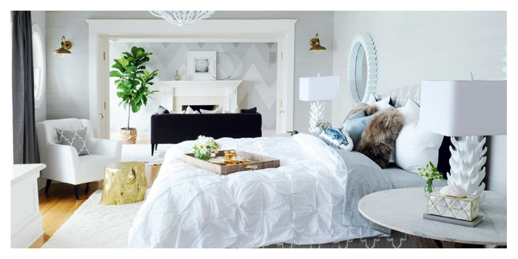 Romantic White Bedroom 