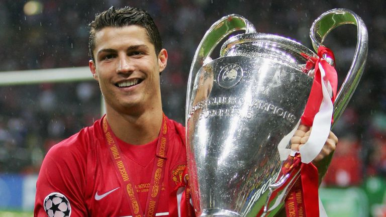 Cristiano Ronaldo with Cup