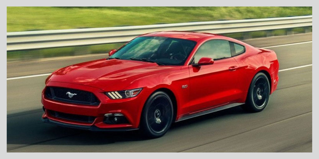 Red Ford Mustang Car