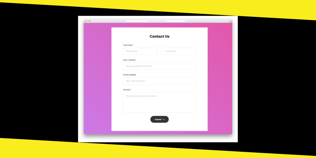 Best Website Contact Form Designs