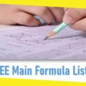Formulas are Critical to JEE Main Success, Check The List Here