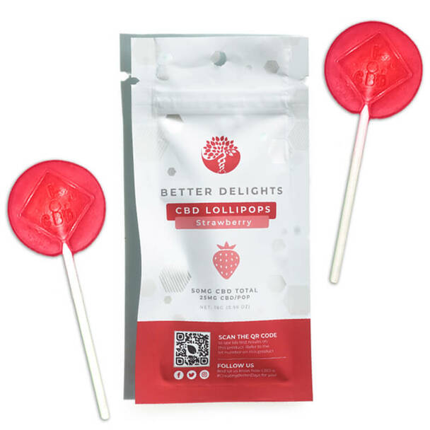 CBD LOLLIPOPS STRAWBERRY