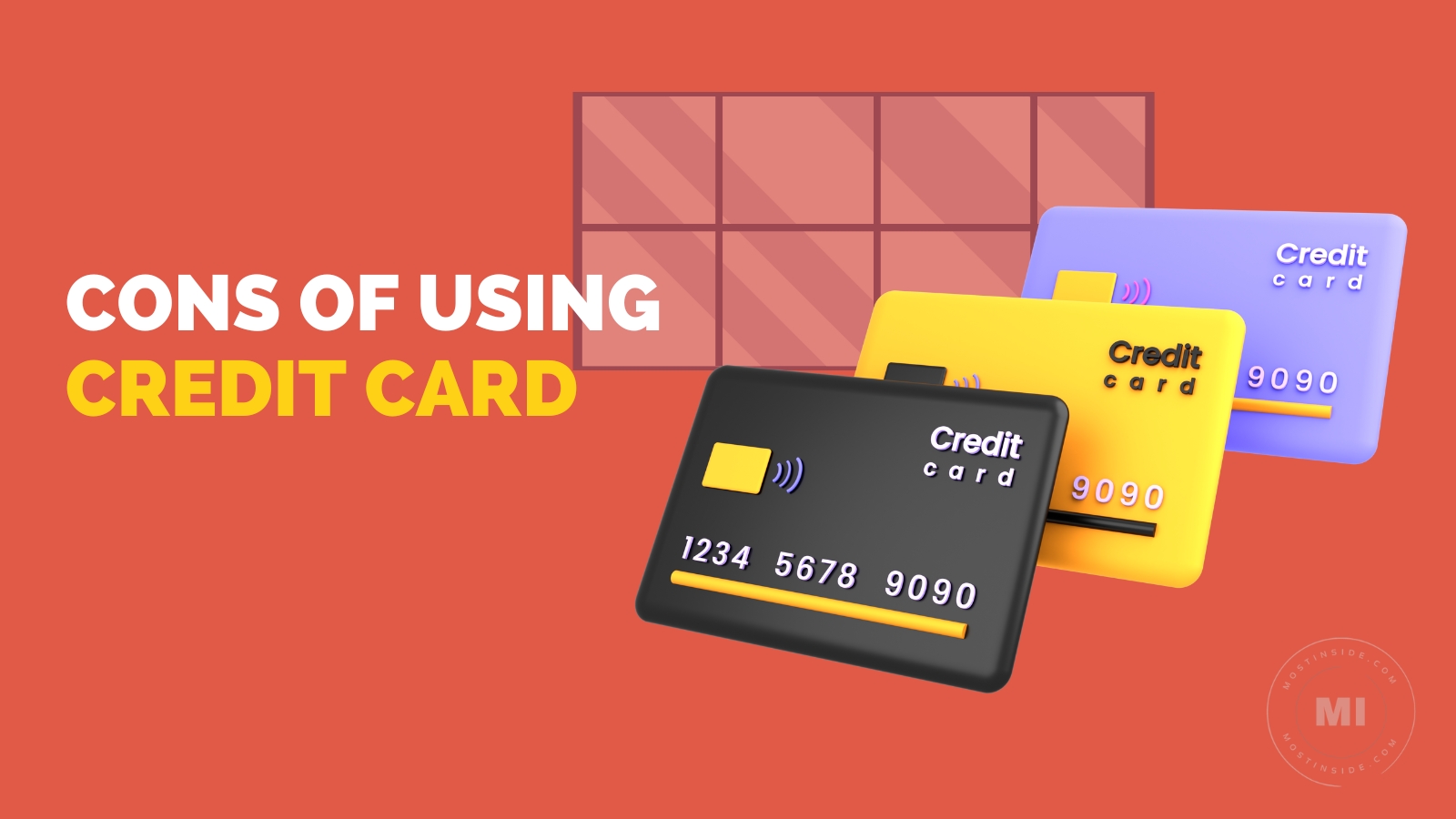 Disadvantages of Using Credit Card 