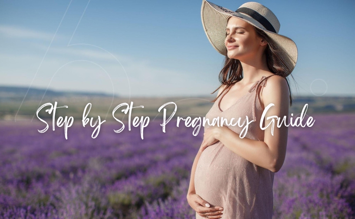 pregnant lady at a lavender field