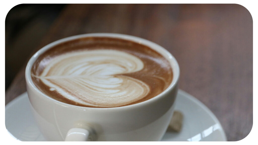 Latte Coffee With Heart Art