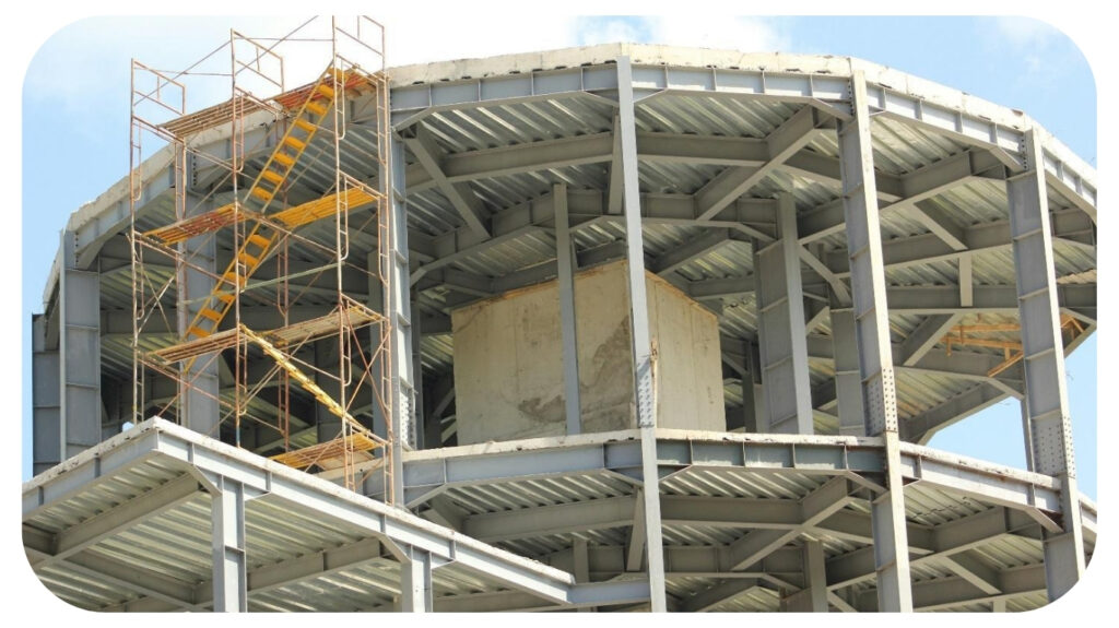 a large building under construction