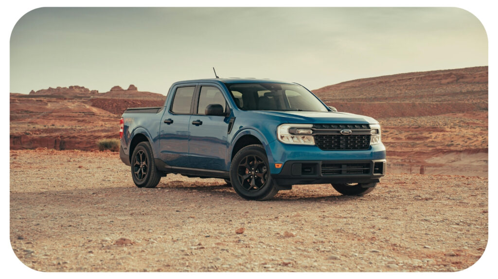 Ford Maverick on Desert