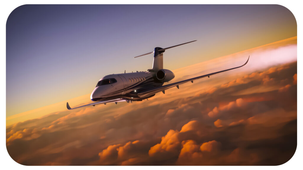 Luxury private jet