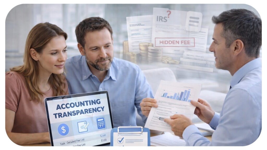 Both versions align well with your article topic from MostInside and support keywords like transparency accounting tax services IRS records financial clarity client trust which improves search relevance.